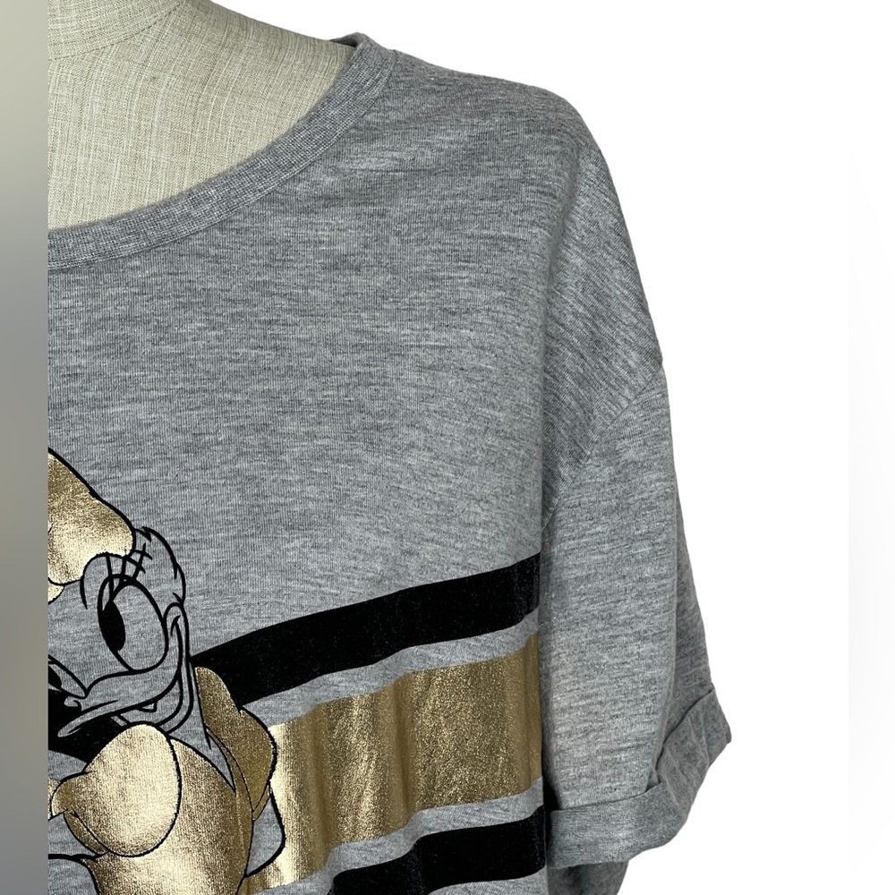 Disney Daisy Duck Womens Short Sleeve Tshirt Size XL Grey Plus Size - Picture 10 of 15